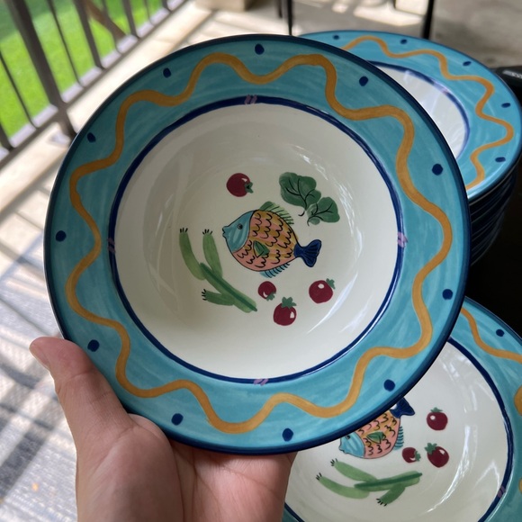 Colorful Fish Design Ceramic Bowls - Picture 5 of 10